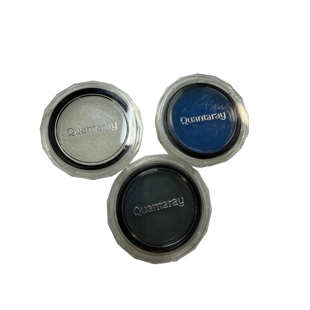 Quantaray 52mm Lens Filter Set UV PL 80B Blue Polarizer 3 Piece Lot with Cases